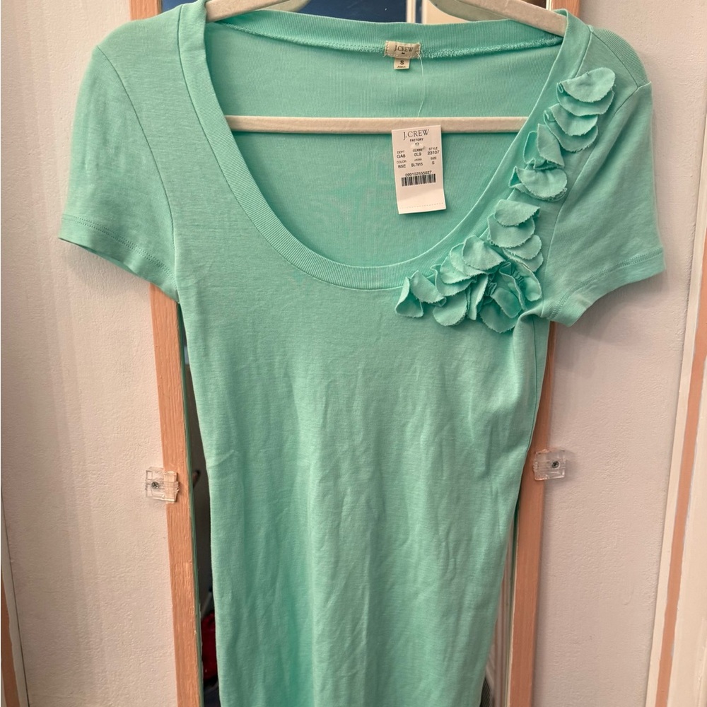 J. Crew Factory Light Green Tee